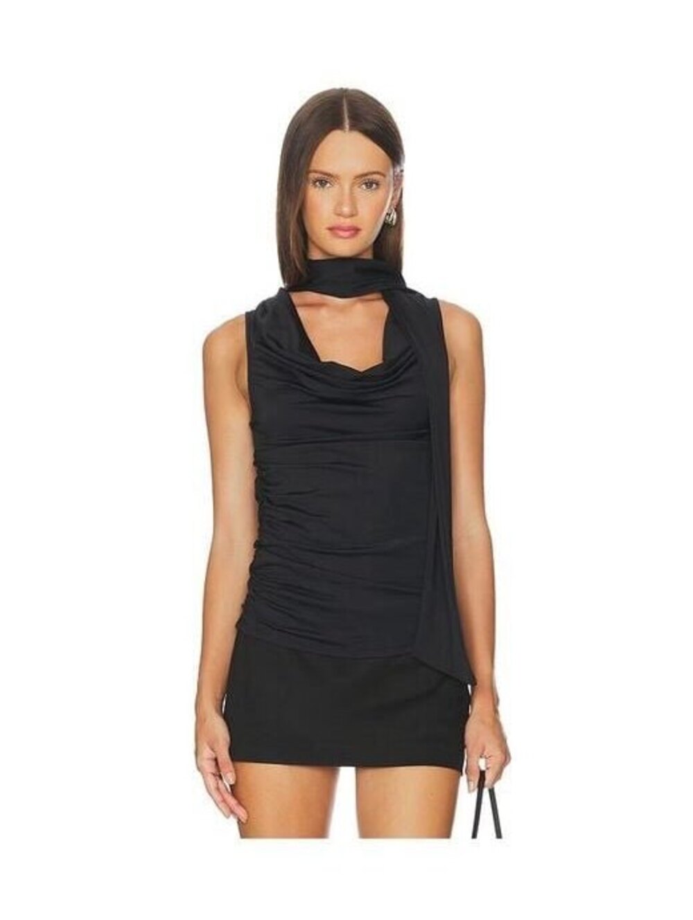 Superdown Women's Black Amaly Drape Top